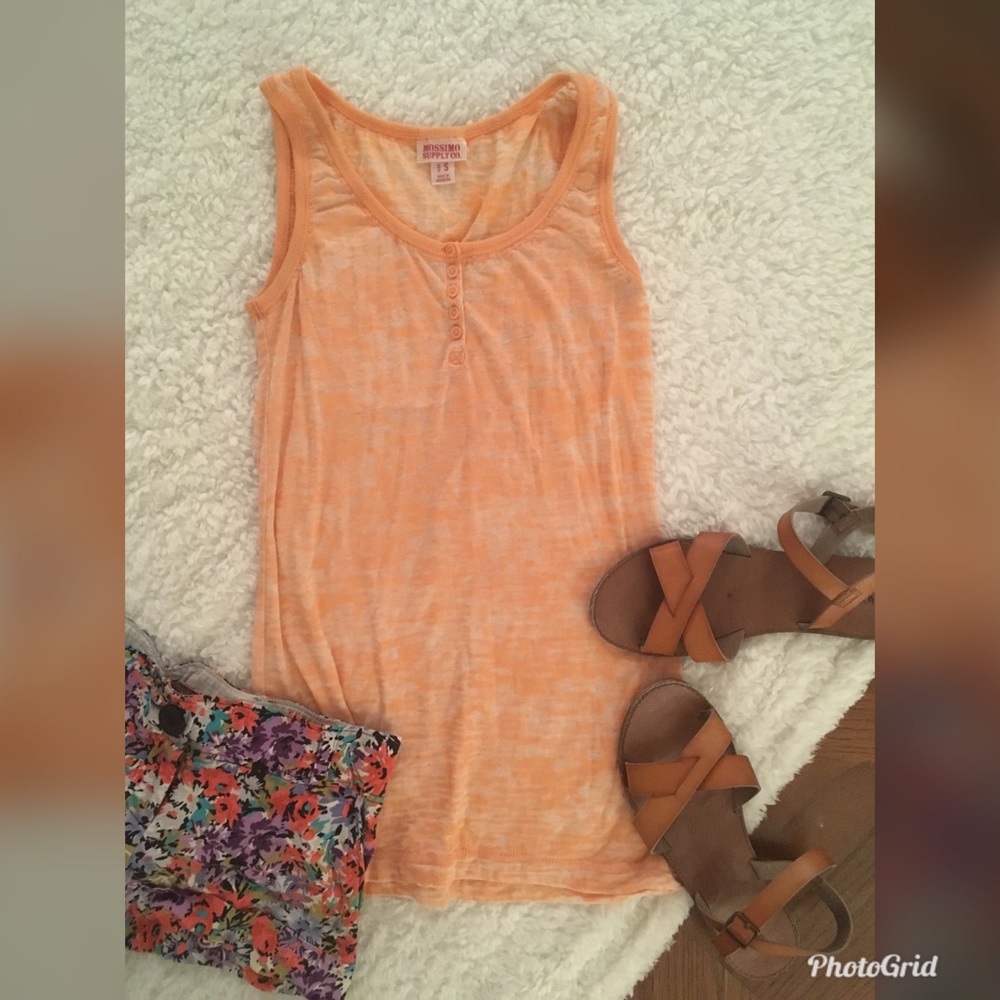 ✨Bundle For $1 ✨ Sheer Orange Tank